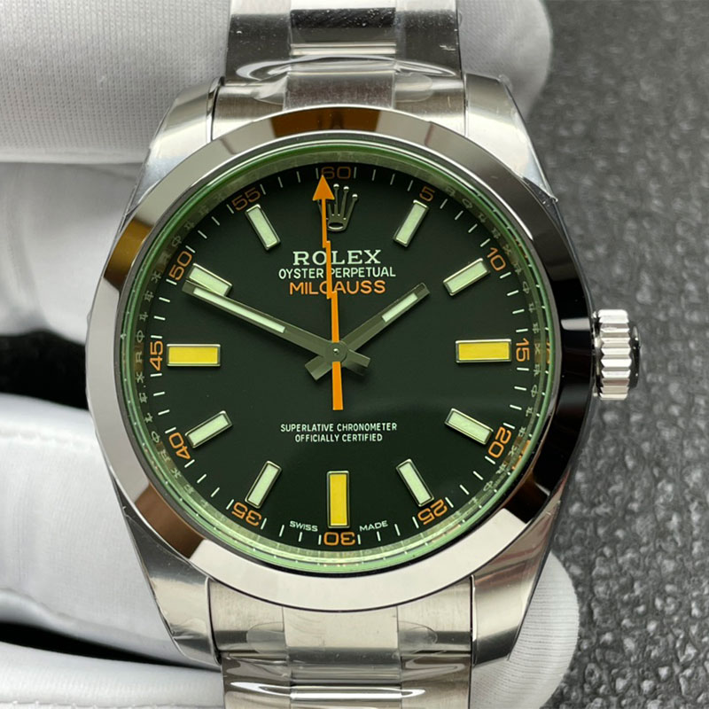 【VS工場 3131搭載】ロレックスコピー ミルガウス M116400GV-0001 ブラック  